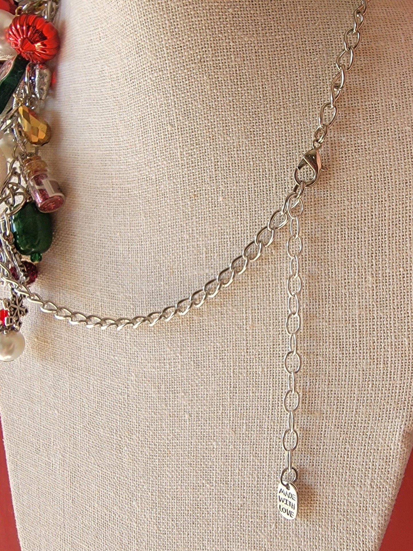 Ugly Sweater Charm Necklace - One Of A Kind Christmas Charm Necklace