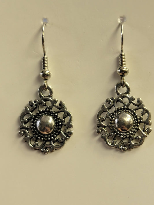 Silver Plated Charm Earrings