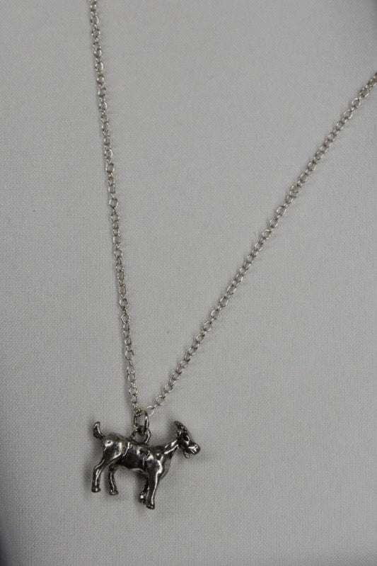 Little Goat Necklace - Silver - One of a kind