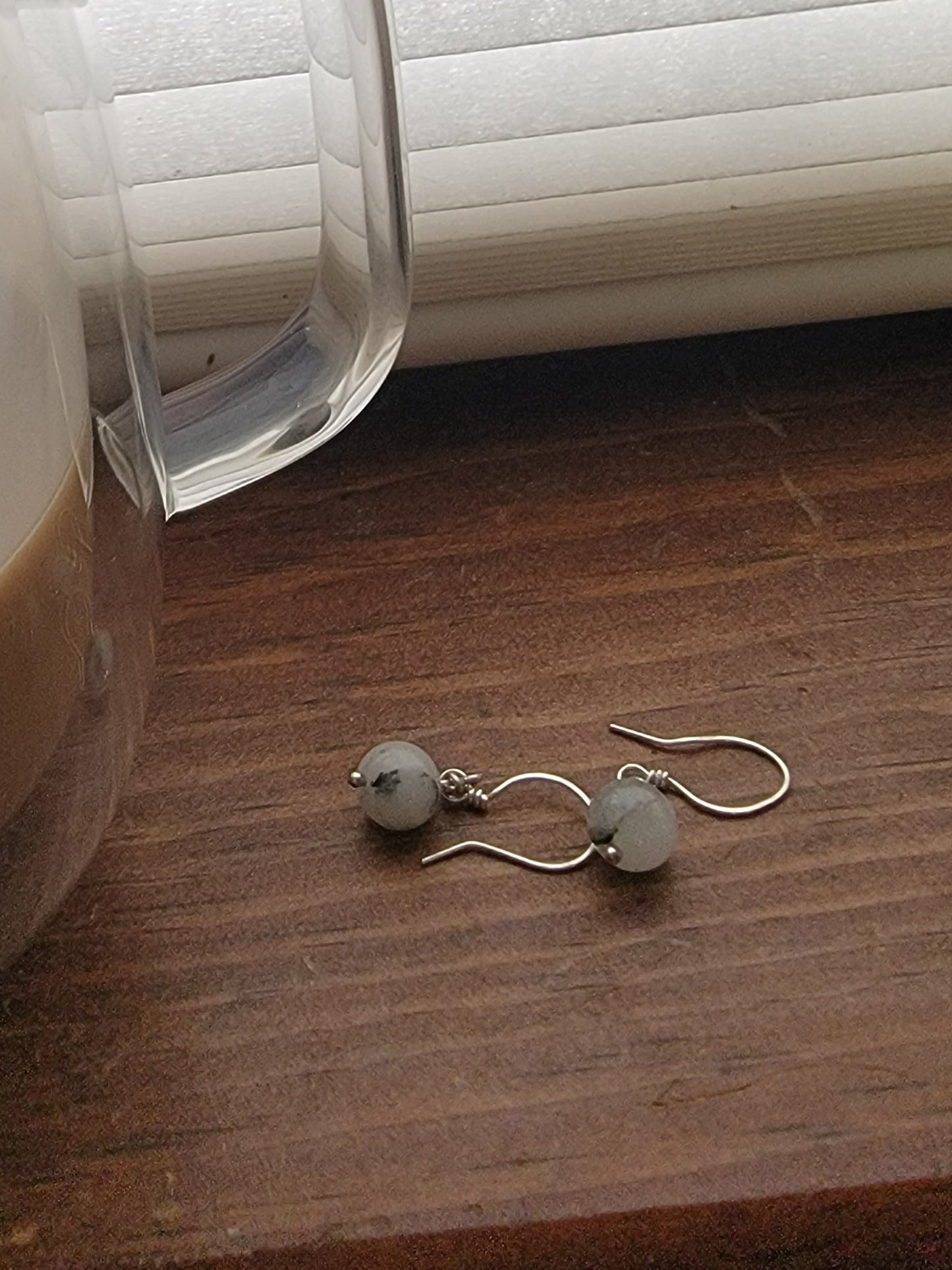 Quartz & Tourmaline Sterling Silver Earrings