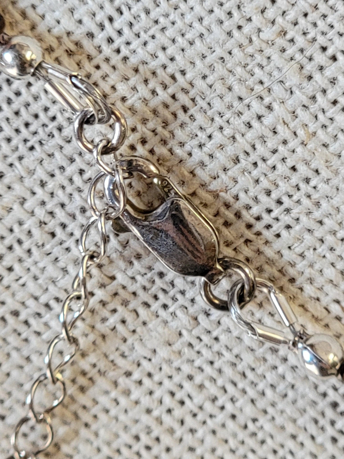 Round Stone Bead Necklace - .925 Sterling Silver Clasp - Made to Order