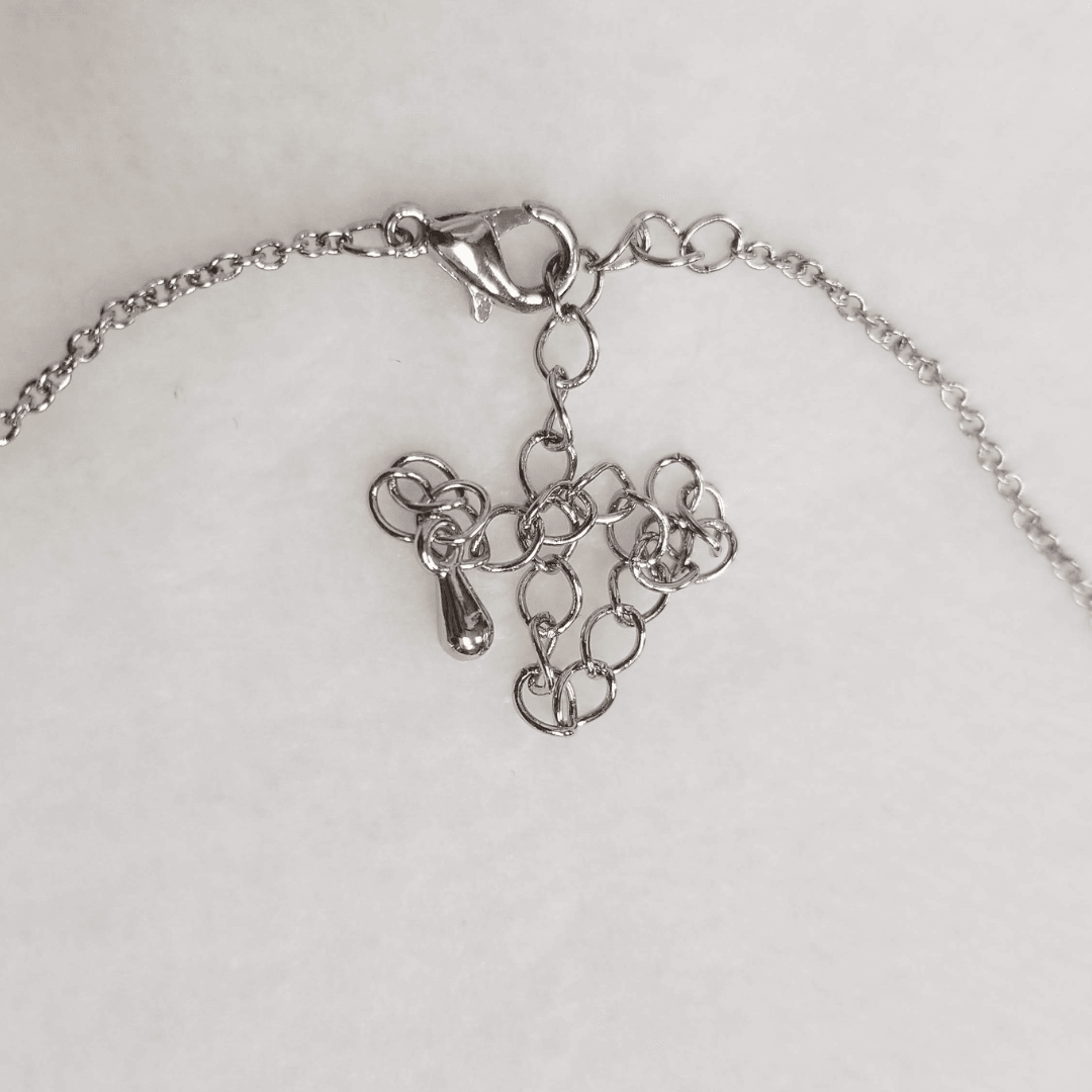 I Heart OK Bar Necklace - Silver - DearBritt