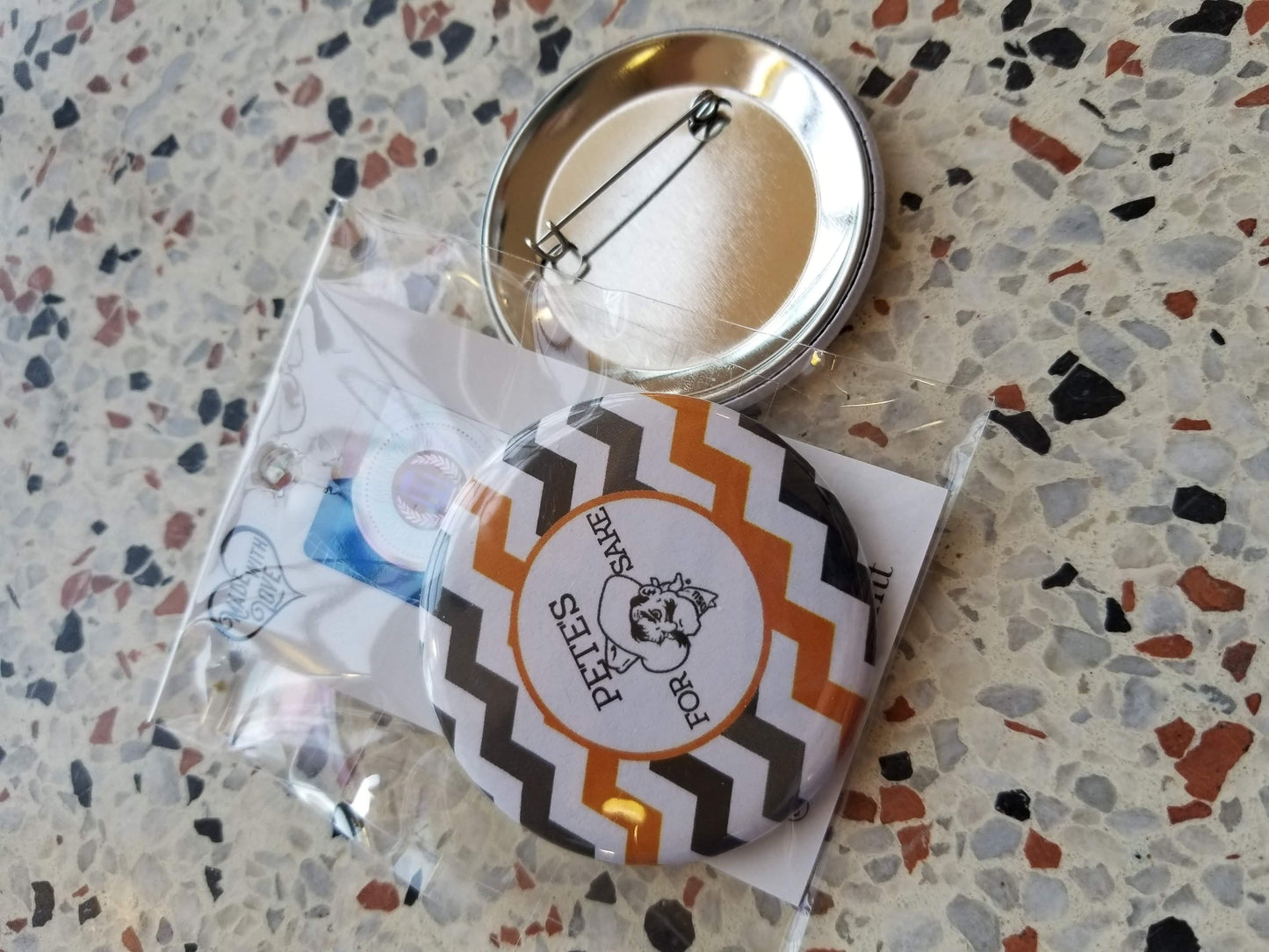 For Pete's Sake Chevron Pin/Magnet - DearBritt