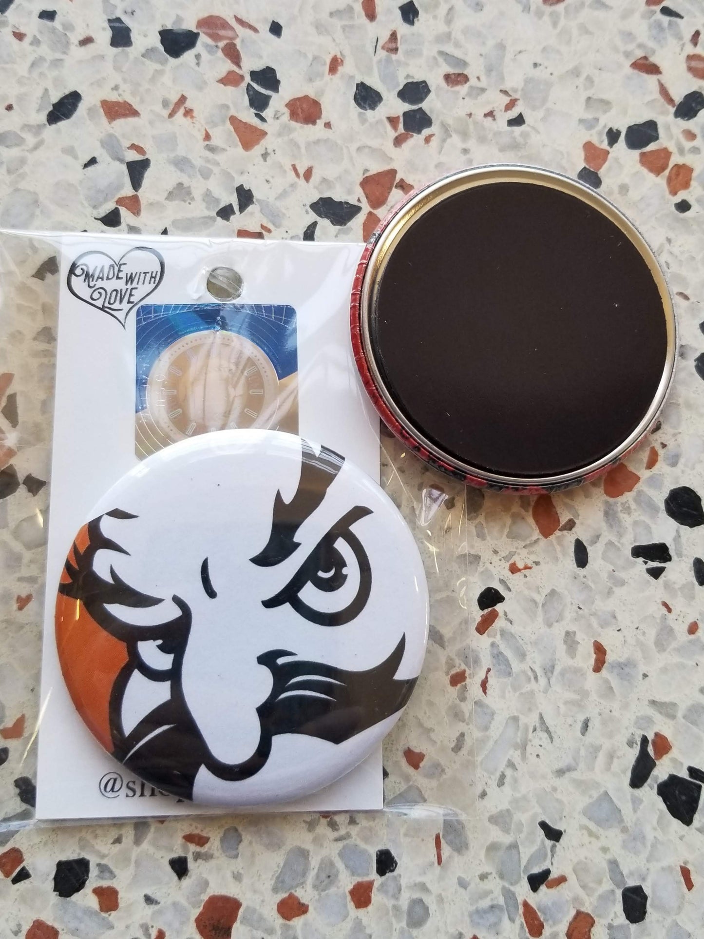 OSU Pete Close Up Pin/Magnet