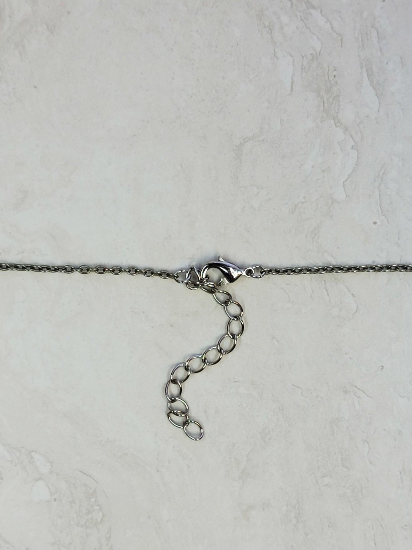 Anchor Jewelry Set - Silver - Matching Necklace & Earrings - One Of A Kind