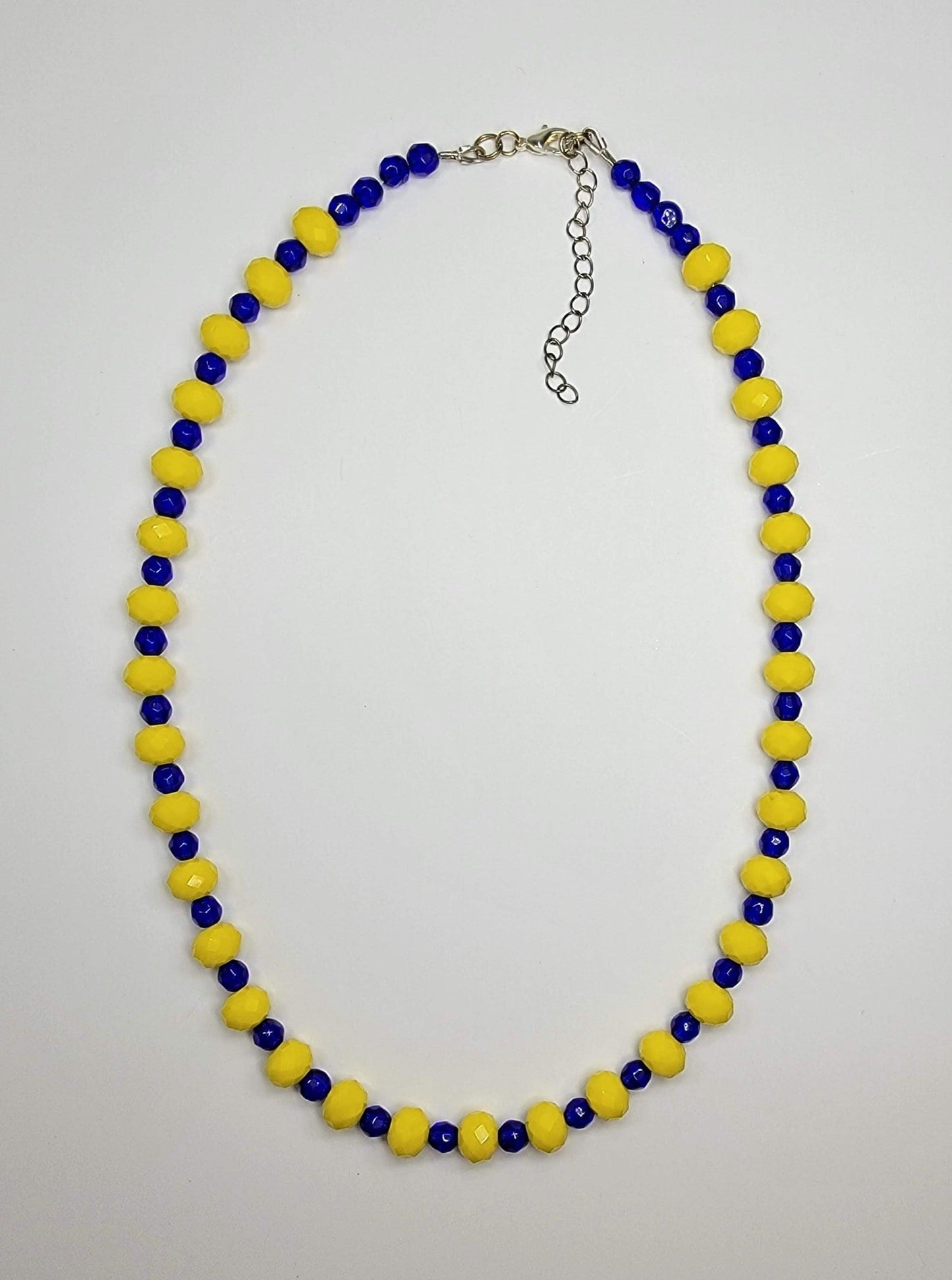 Stillwater Pioneers - Blue & Yellow Crystal Necklace
