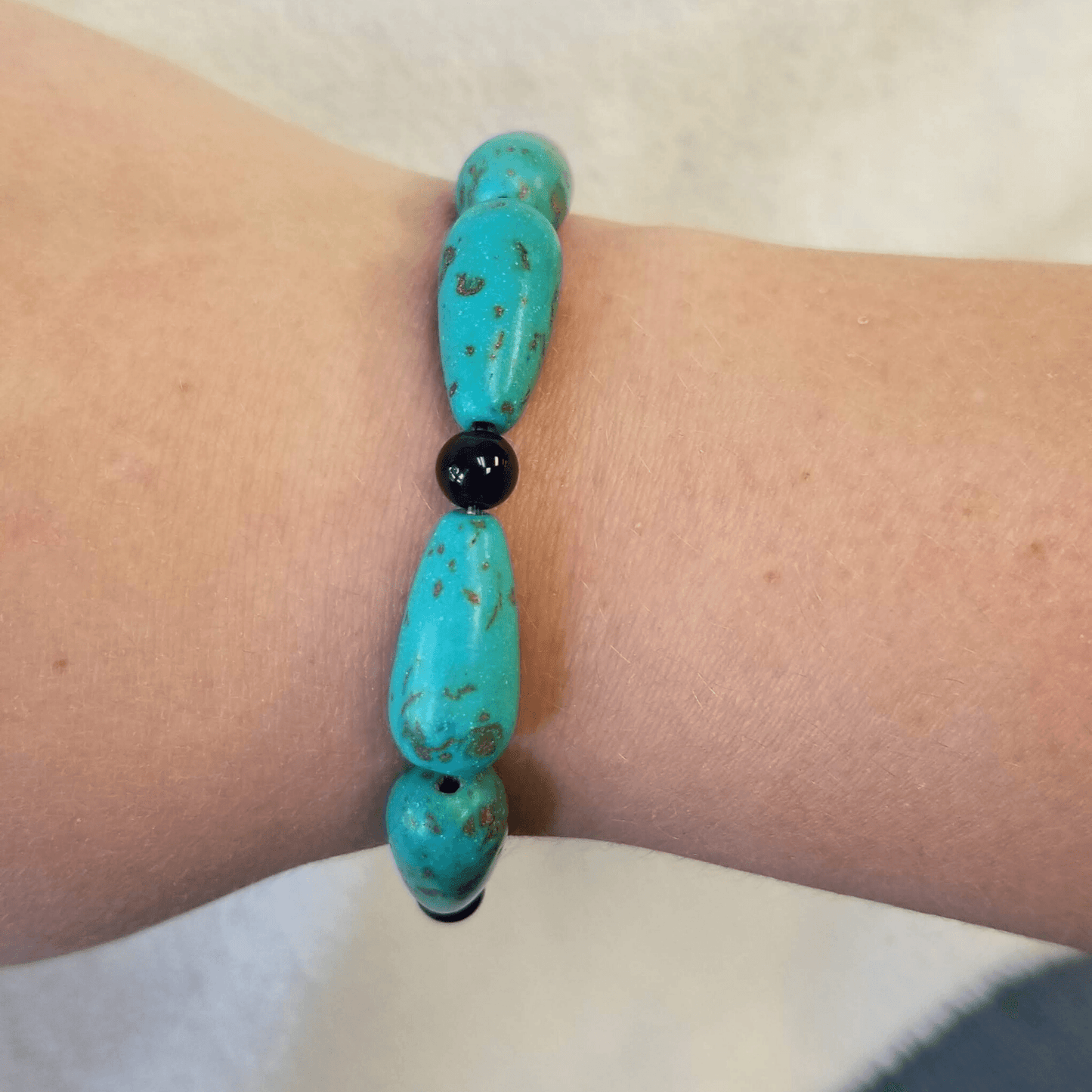 Turquoise & Navy Bracelet - DearBritt
