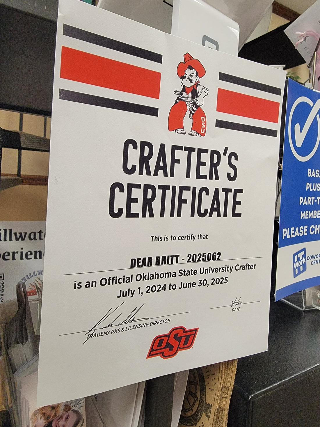 OSU Crafters License