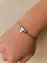 Silver Heart "Nana" Cuff Bracelet