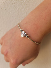Silver Heart "Grandma" Cuff Bracelet