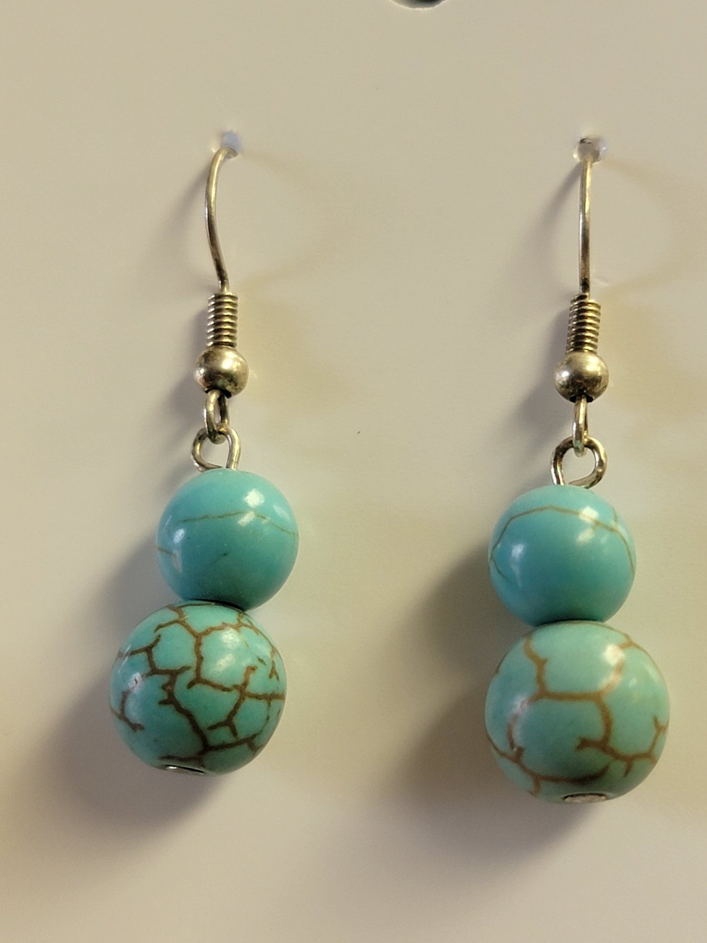 Double Turquoise Earrings