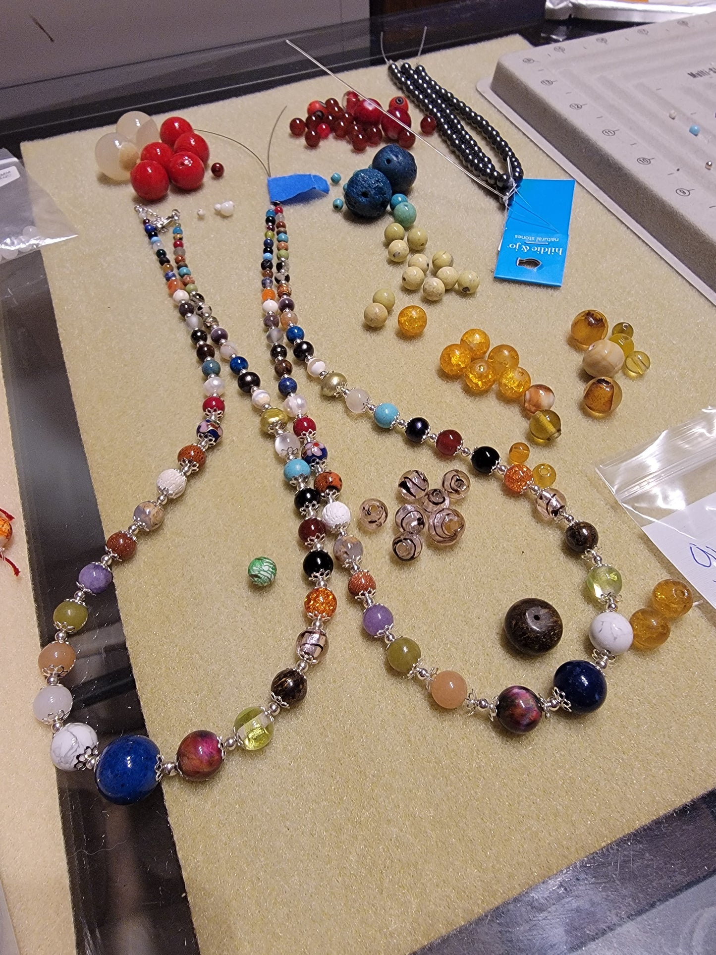 Library Necklaces in progress
