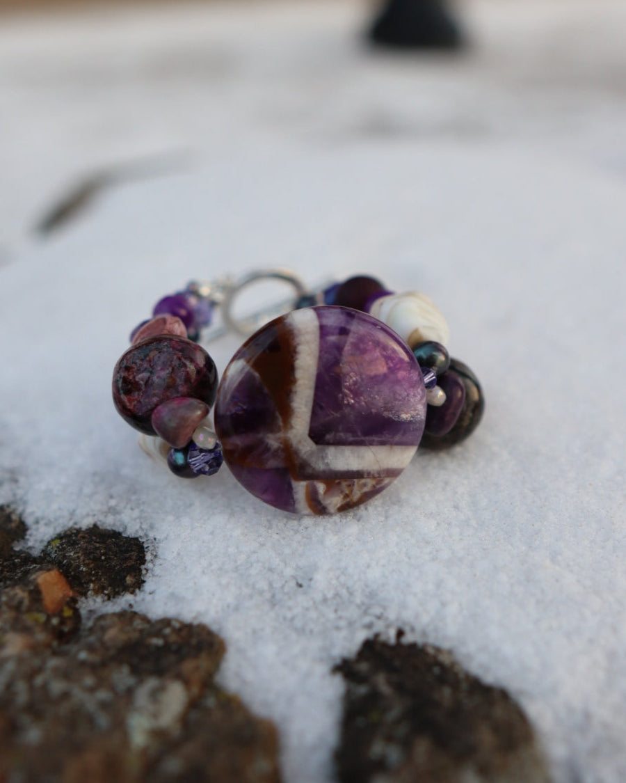 Purple Amethyst Bracelet - Made to order