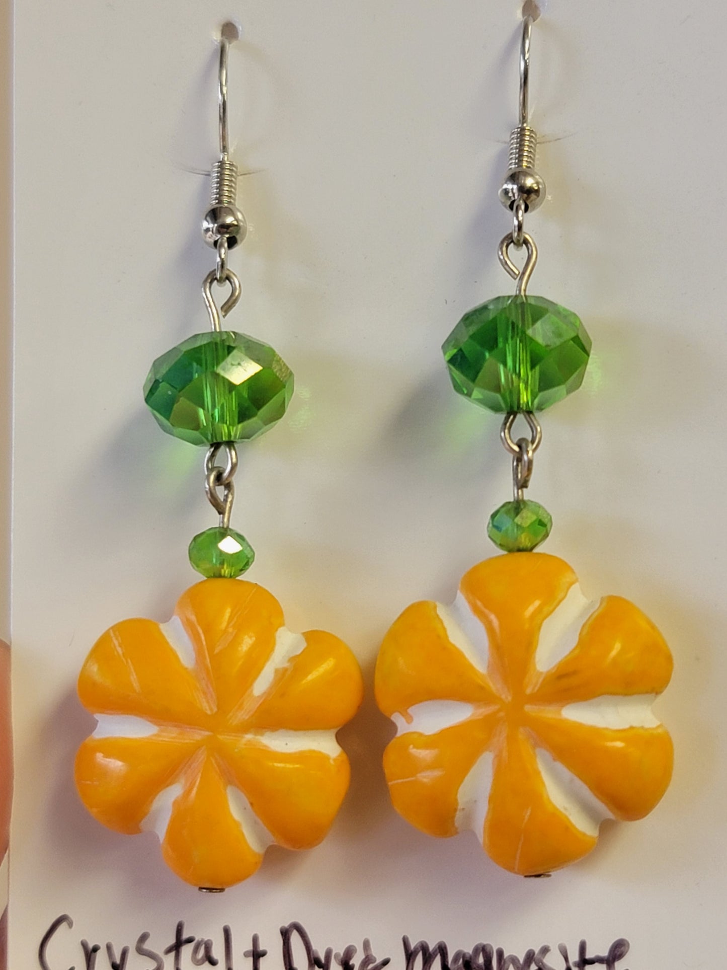 Orange & Green Autumn Earrings