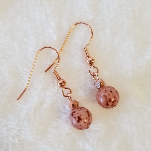 Copper Speckle Earrings - DearBritt