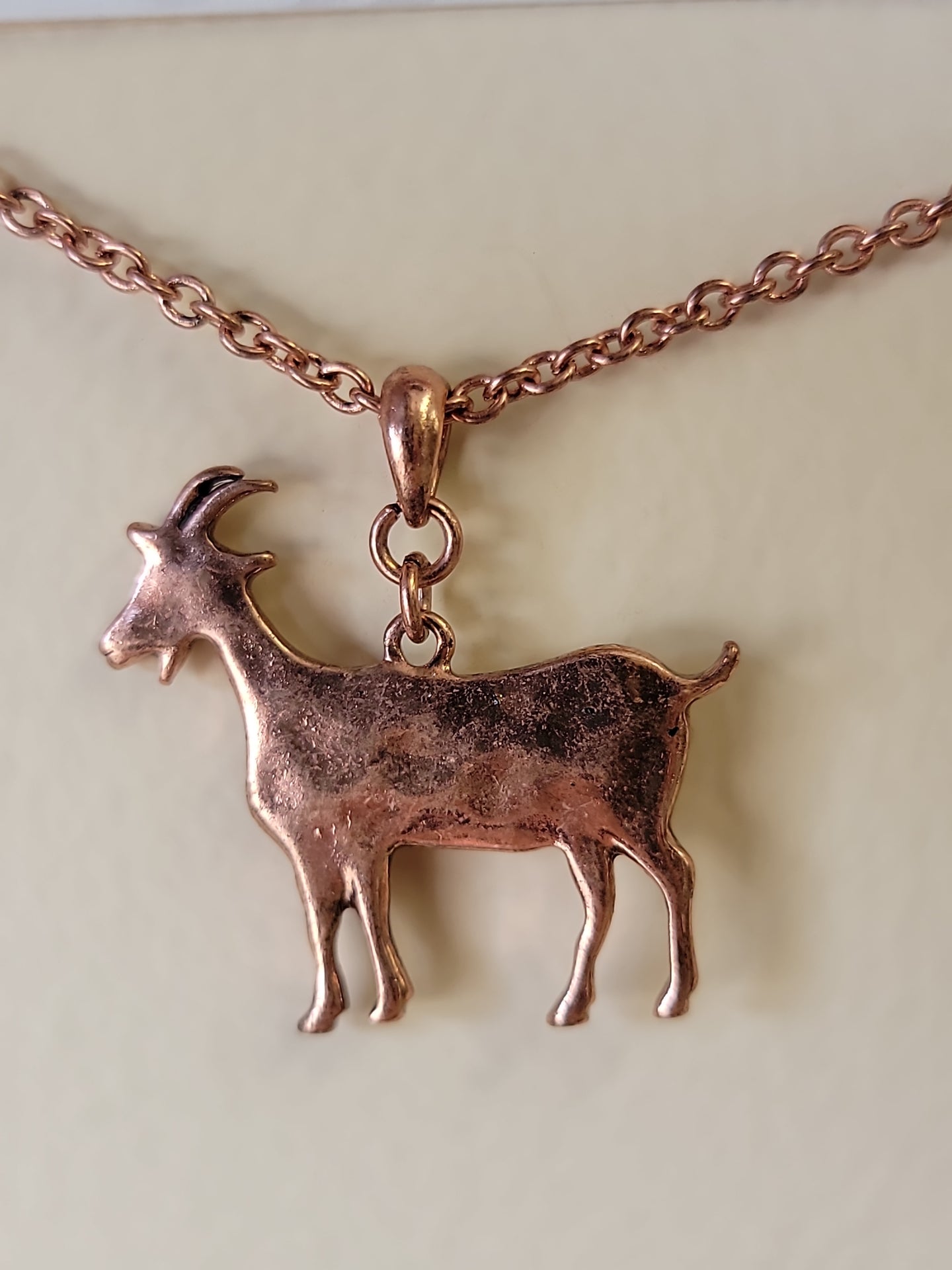 Goat Necklace - Copper