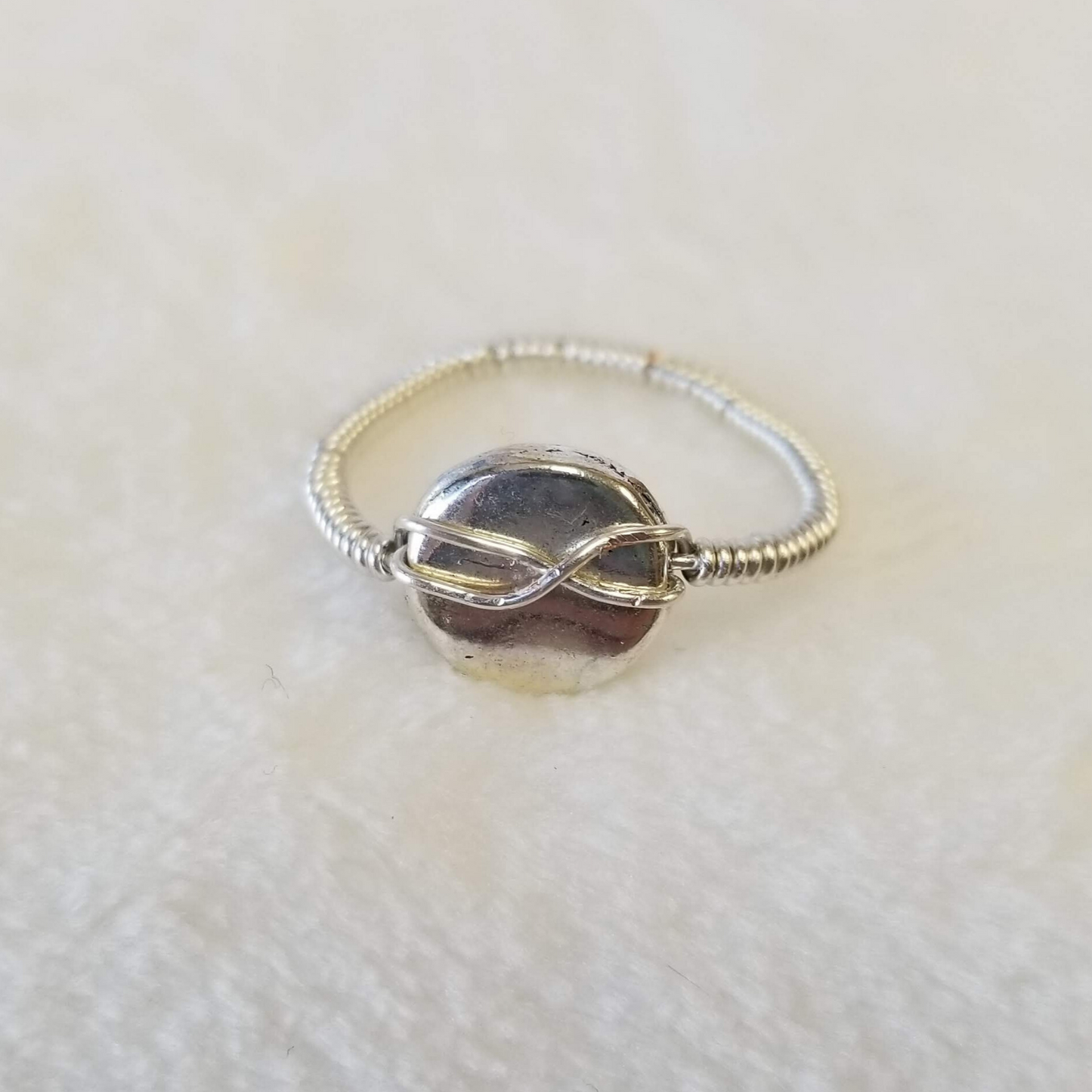 Wire Wrapped Pebble Ring - DearBritt