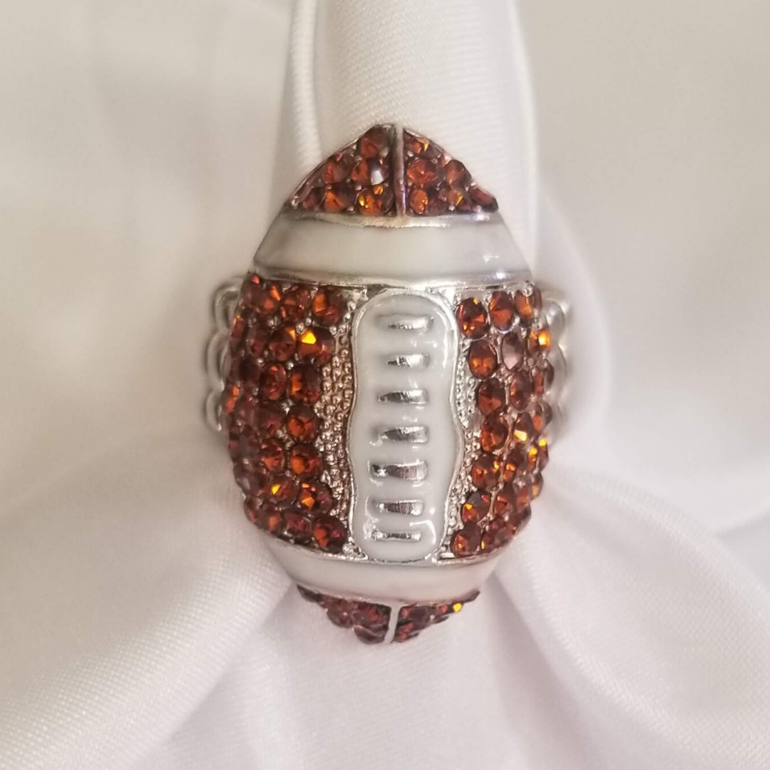 Football Sparkle Ring - DearBritt