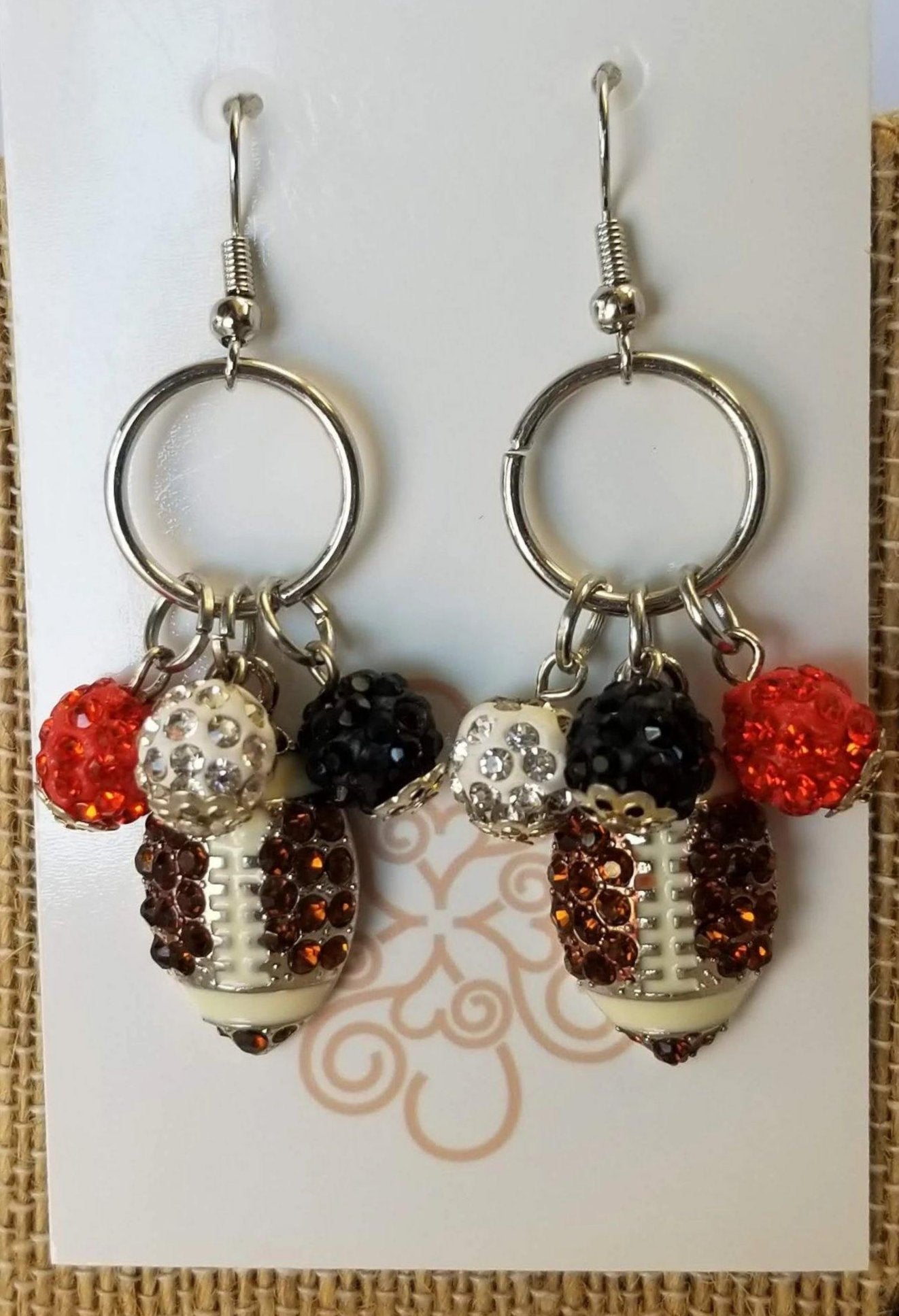 Football Charm Earrings - DearBritt