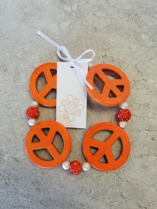 Orange Peace Bracelet