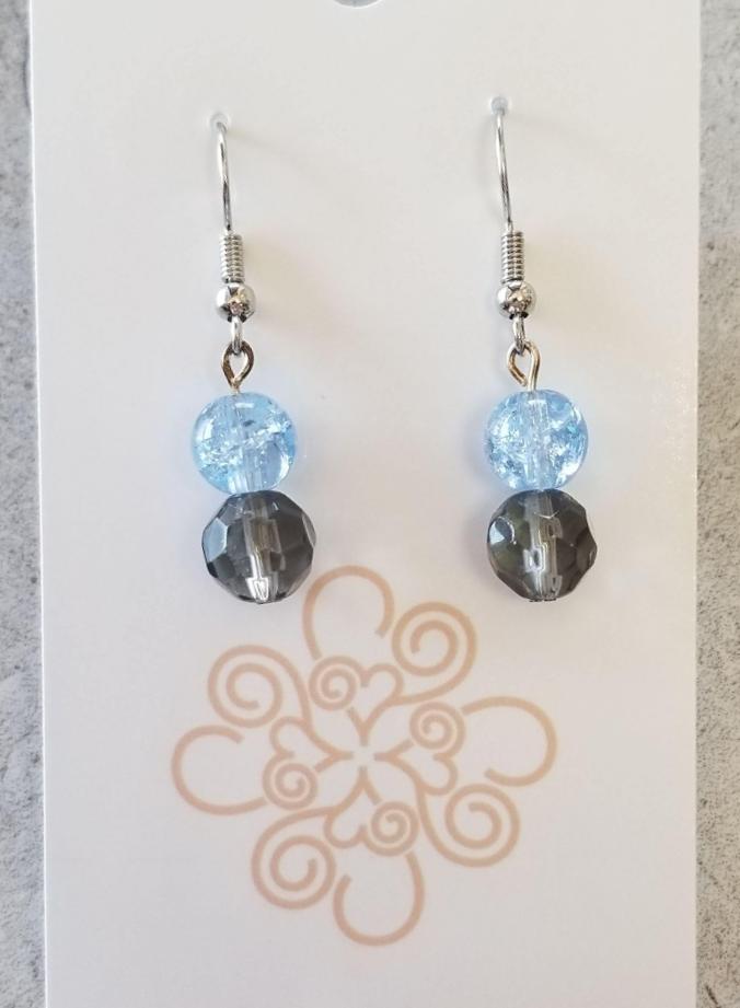 Blue Dangle Earrings - DearBritt