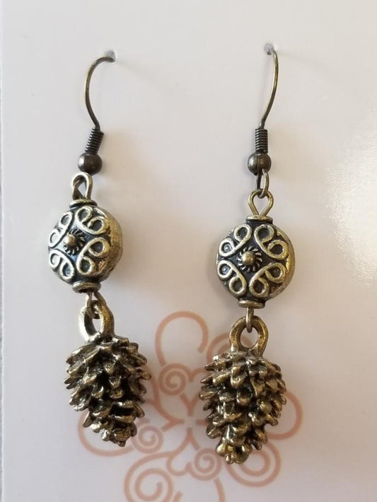 Pine Cone Earrings