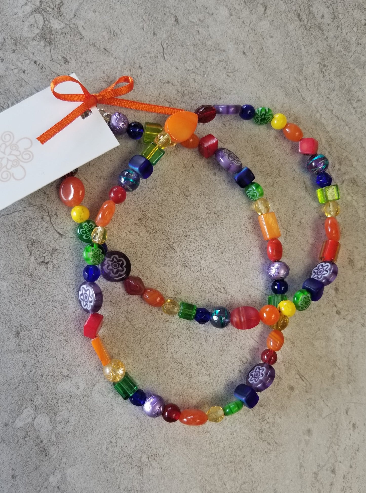 Rainbow Beaded Necklace