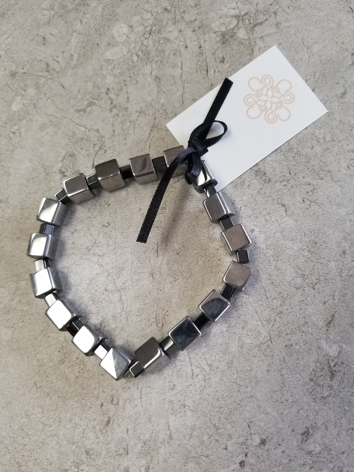 Silver Block Bracelet