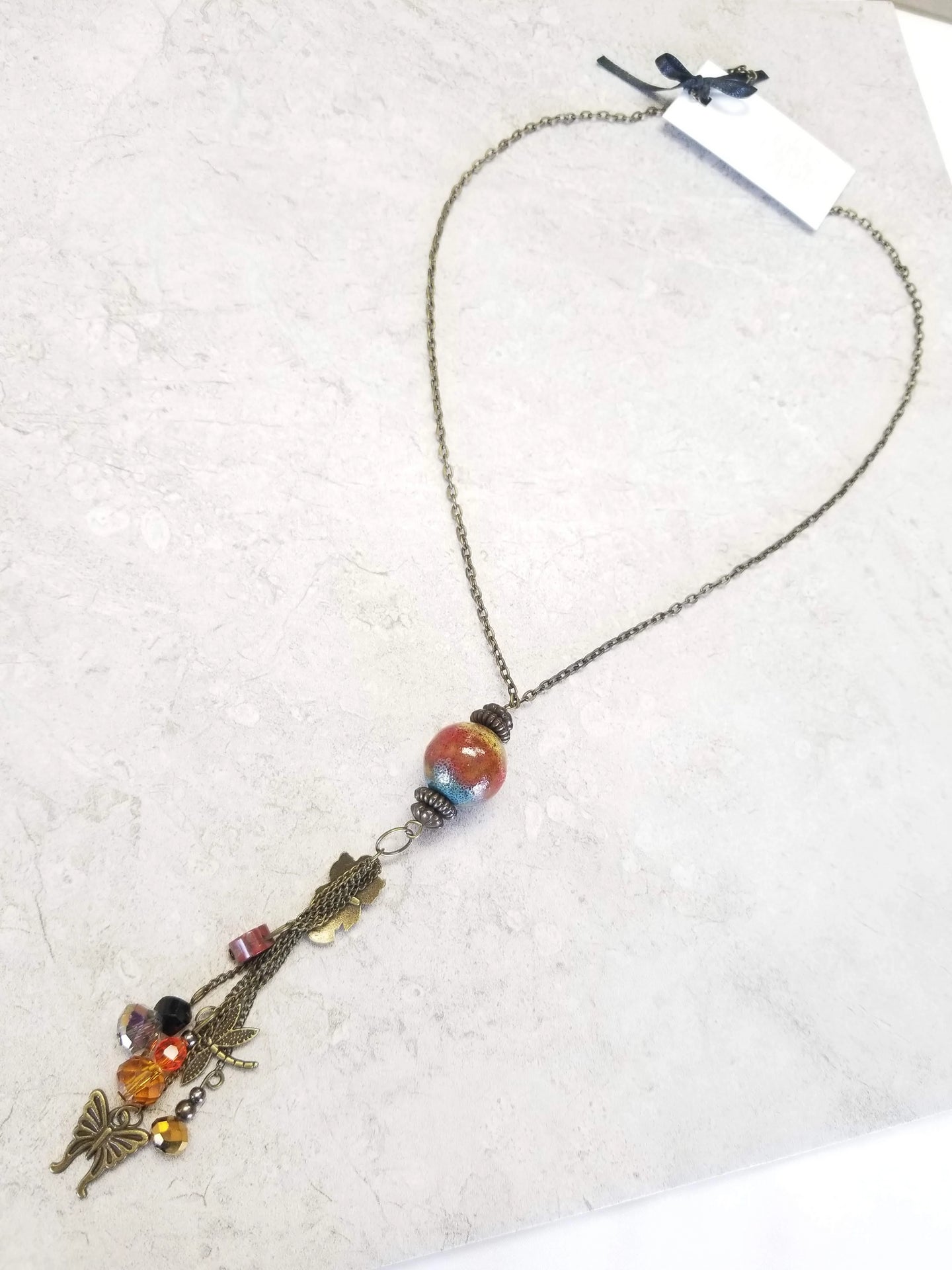 Vintage Nature Charm Necklace