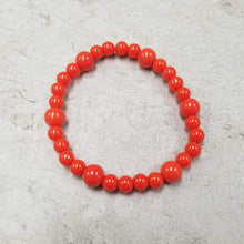 Orange Matte Bead Bracelet
