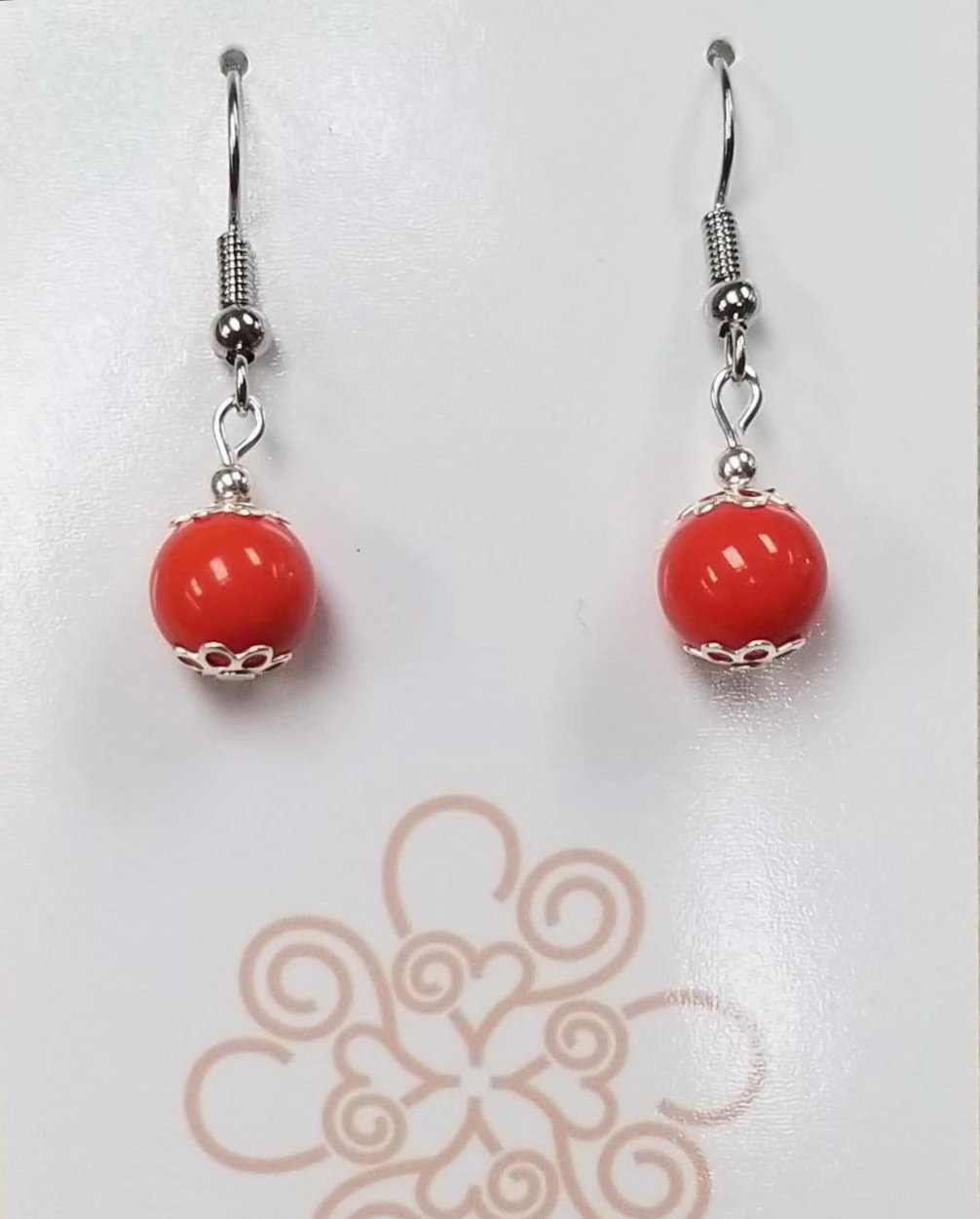 Orange Matte Earrings - DearBritt