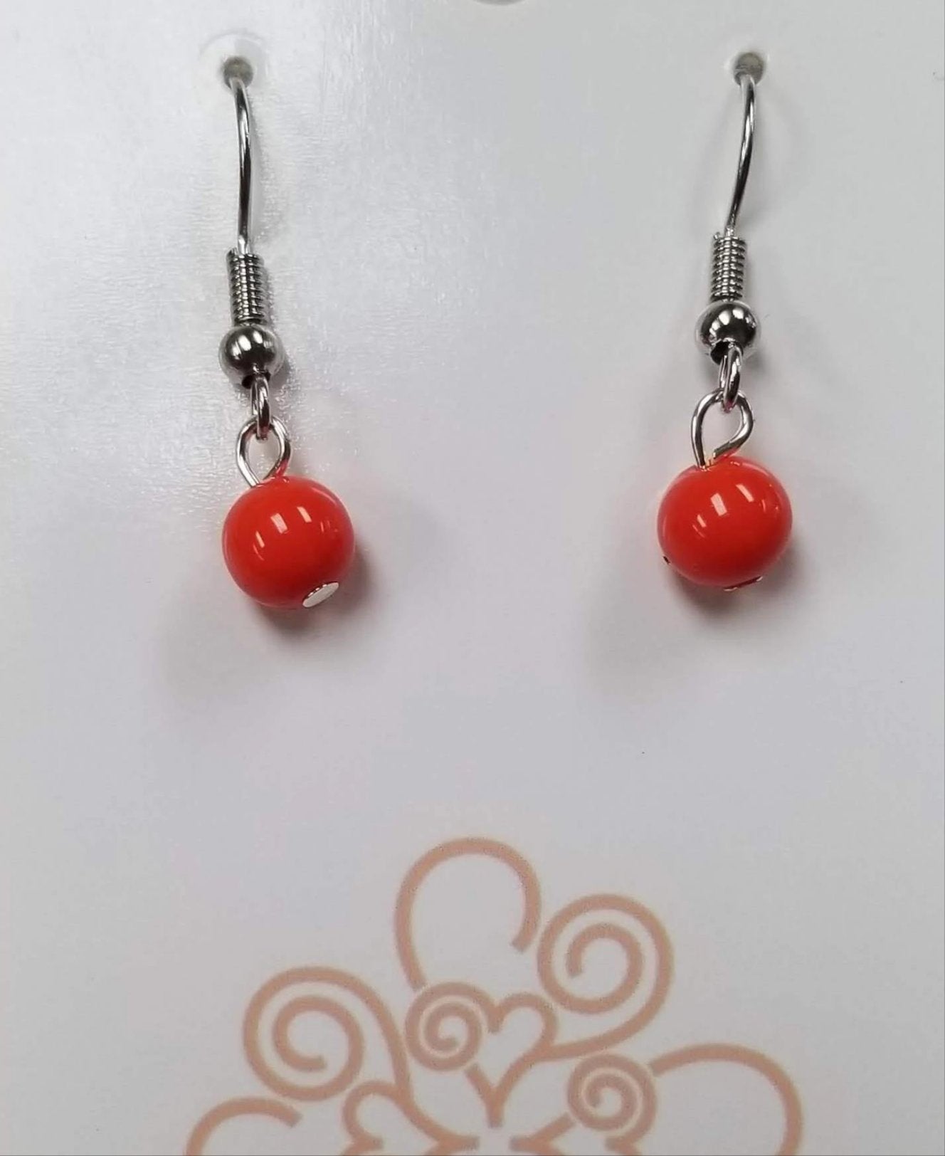 Orange Matte Earrings - DearBritt