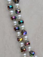 Iridescent & Pearl Necklace - One of a kind