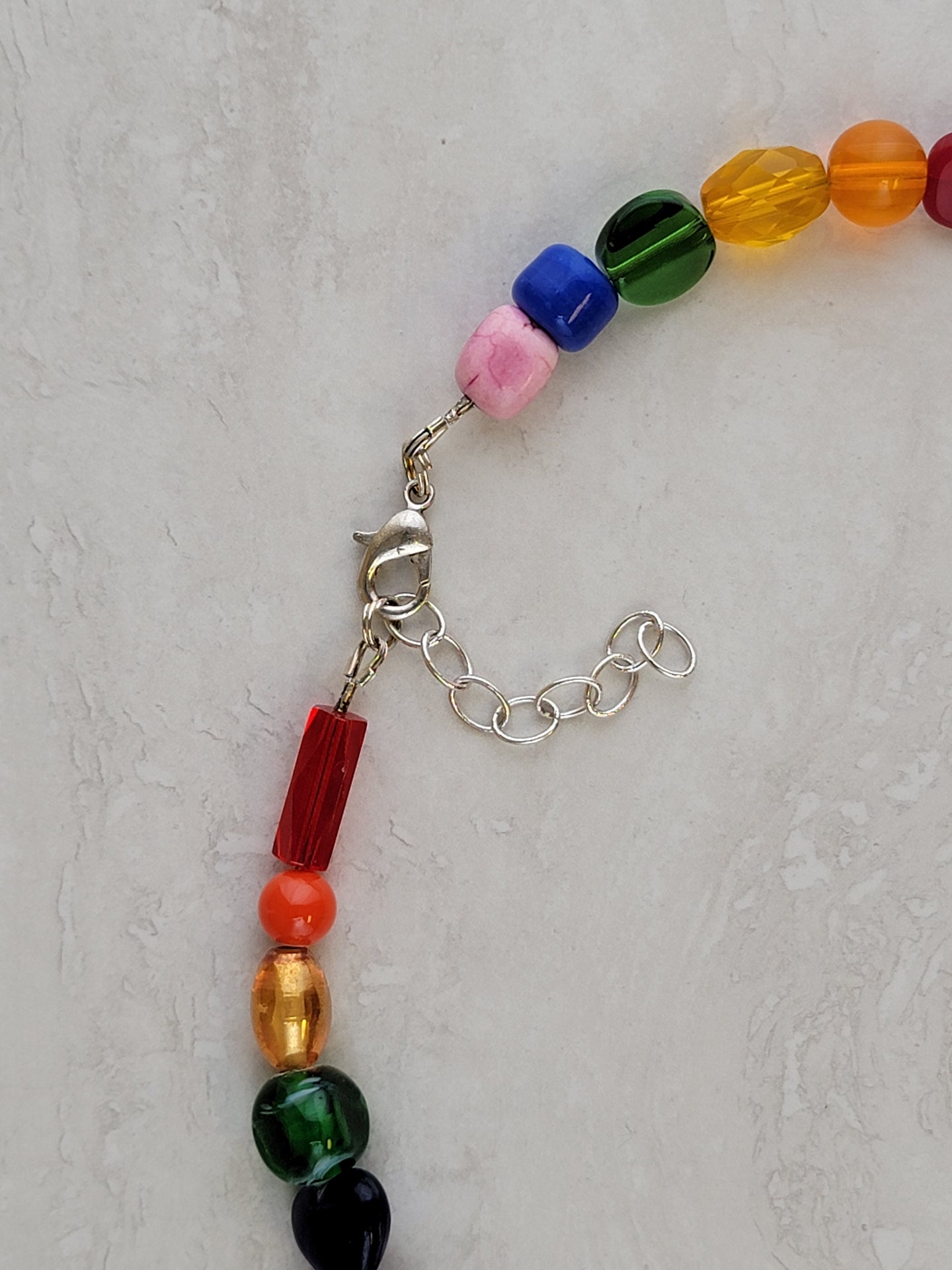 Rainbow 🌈 Gem Necklace | www.sparklingjewellery.com