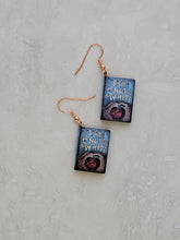 Little Snow White Book Jewelry Set - Matching Necklace & Earrings - Rose Gold - Book Charms - Handmade Book Jewelry