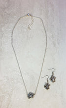 Sea Turtle Jewelry Set - Silver - Matching Necklace & Earrings - One Of A Kind
