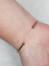 Oklahoma Bracelet - Rose Gold - Adjustable Wire Cuff