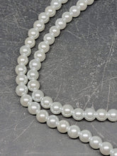 Custom White Crystal Pearl Necklace