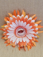 OSU Flower Hair Clip - Barrette - Handmade - One of a kind