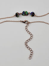 Multicolor Metal & Rose Gold Jewelry Set - Matching Necklace, Bracelet & Earrings
