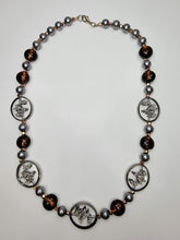 Copper & Gray Pearl Necklace - One of a kind