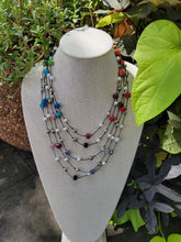 Multi Color Floating Bead Necklace