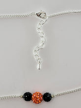 OSU  Orange & Black Sparkle Necklace
