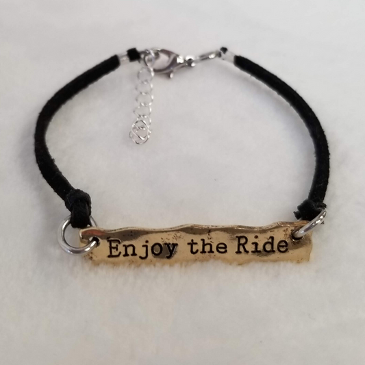 Gold Enjoy The Ride Bracelet - DearBritt