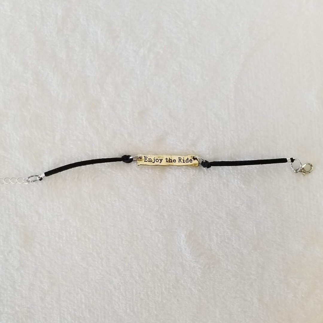 Gold Enjoy The Ride Bracelet - DearBritt