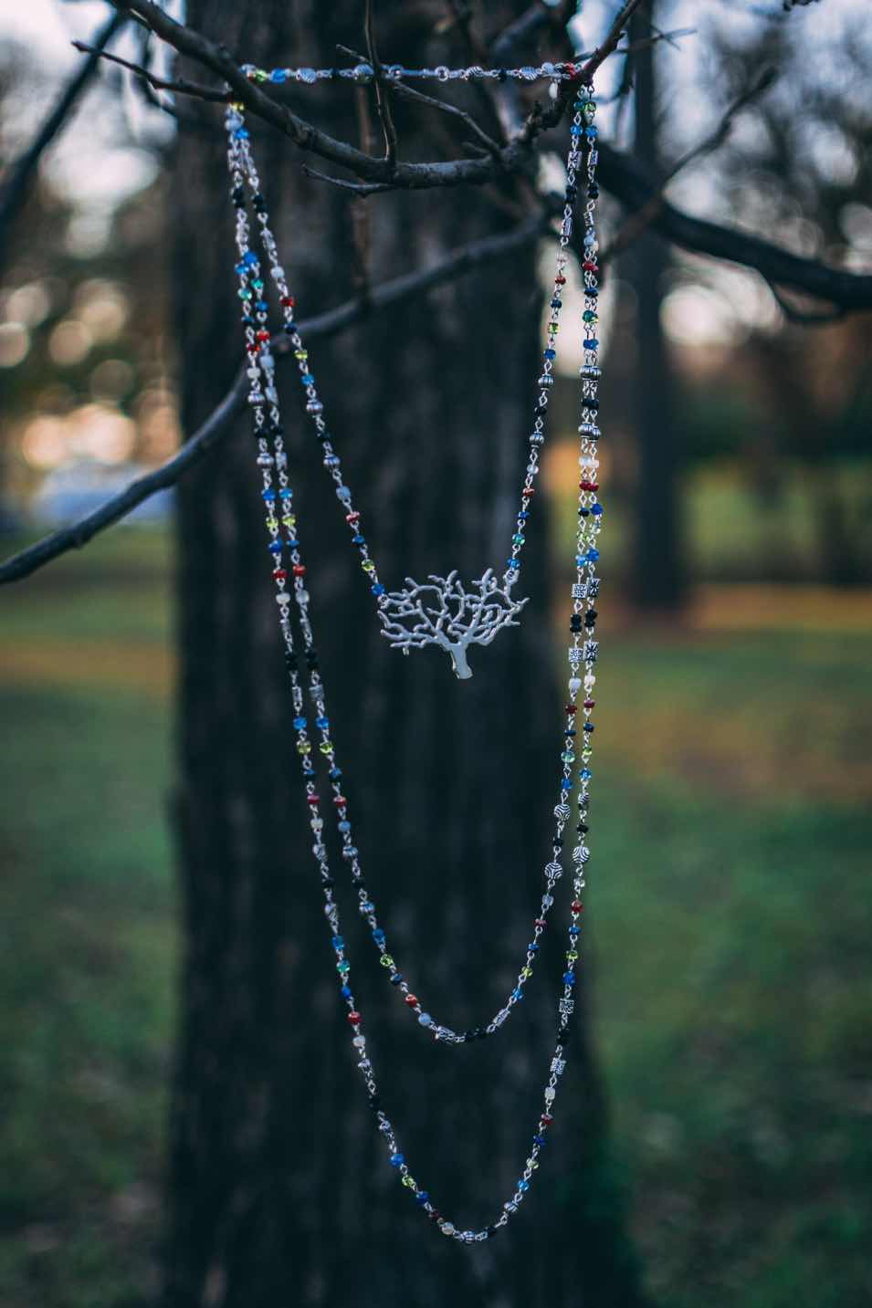 Three Strand Tree Necklace - Made to order