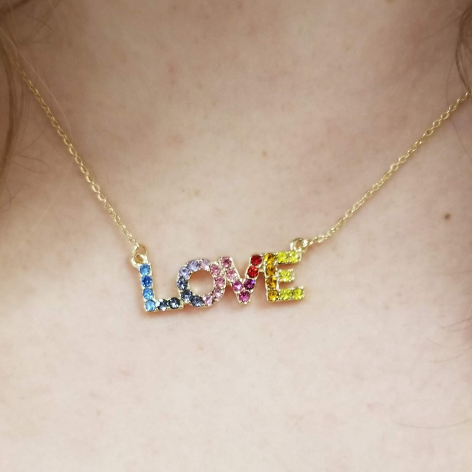 Rainbow Love Necklace - DearBritt