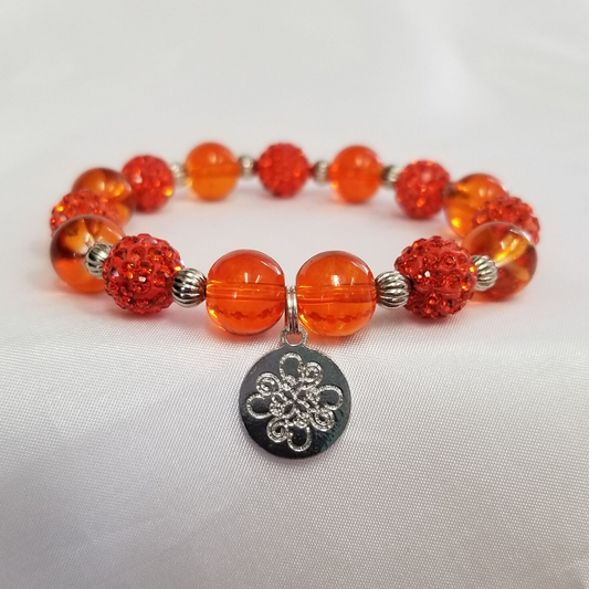 Sparkle Bracelet - Orange Tone - DearBritt