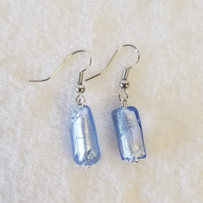 Blue Glass Earrings - DearBritt