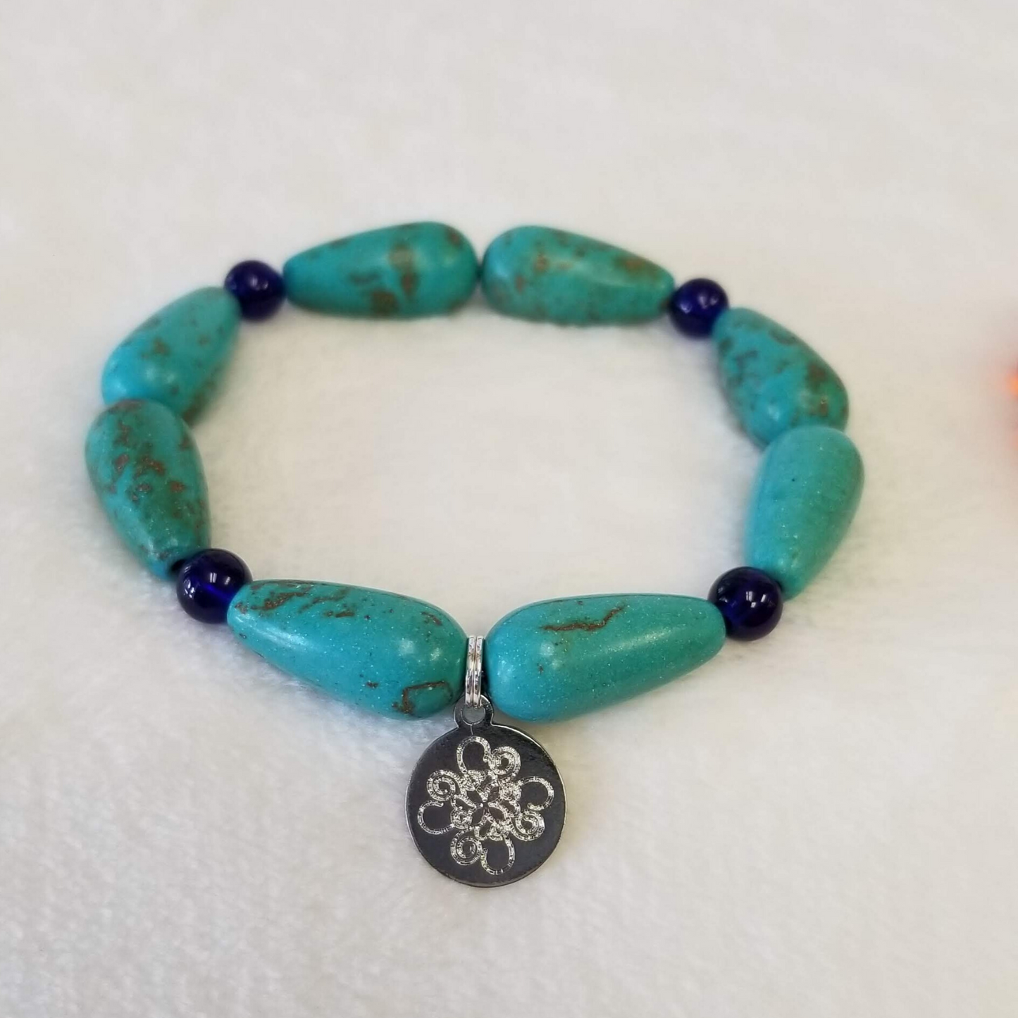 Turquoise & Navy Bracelet - DearBritt